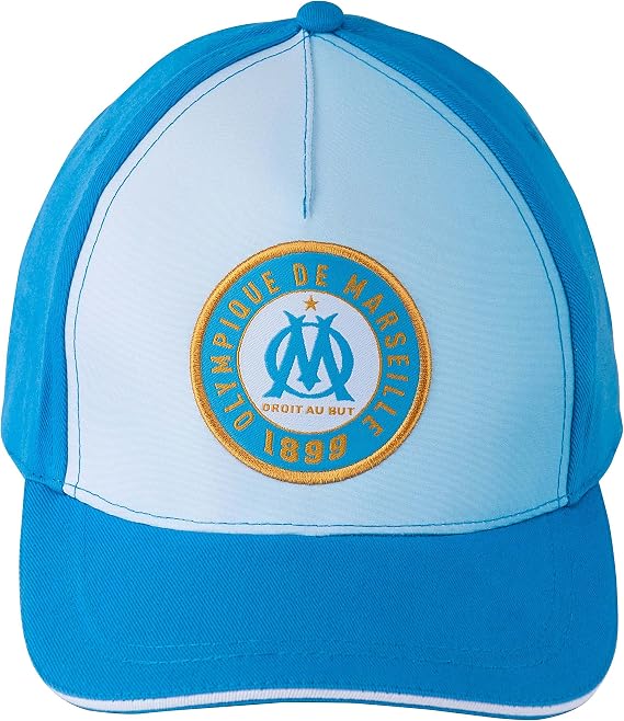 Casquette Olympique De Marseille Enfant - Taille Réglable, Collection Officielle - 100% Polyester, Fan OM