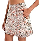 Oyamiki Women's Active Athletic Skort Lightweight Tennis Skirt Perfect for Running Training Sports Golf