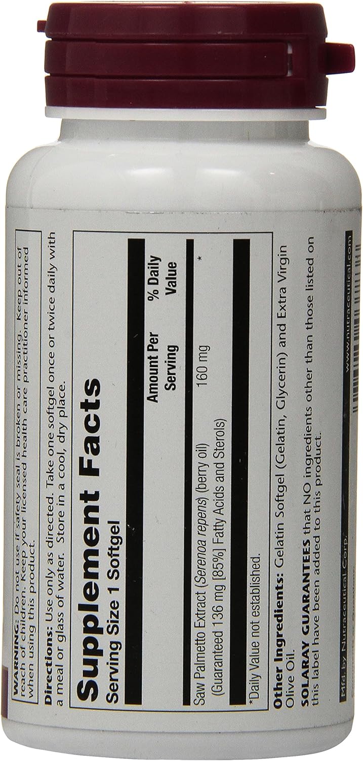 Solaray Saw Palmetto Berry Extract, 160 mg | 120 Count: Health & Personal Care