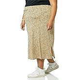 Amazon Essentials Women's Pull-On Knit Midi Skirt (Available in Plus Size)