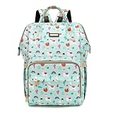 GAIVP Diaper Bag Backpack, Diaper Bags for Baby Girls Boys, Baby Bags for Moms Dads, Nappy Changing Bag with Insulated Pockets,Multi-functional Waterproof Backpack with Stroller straps-Green