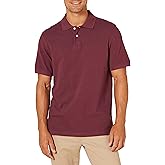 Amazon Essentials Men's Polo Shirts Short Sleeve, Slim-Fit Cotton Pique