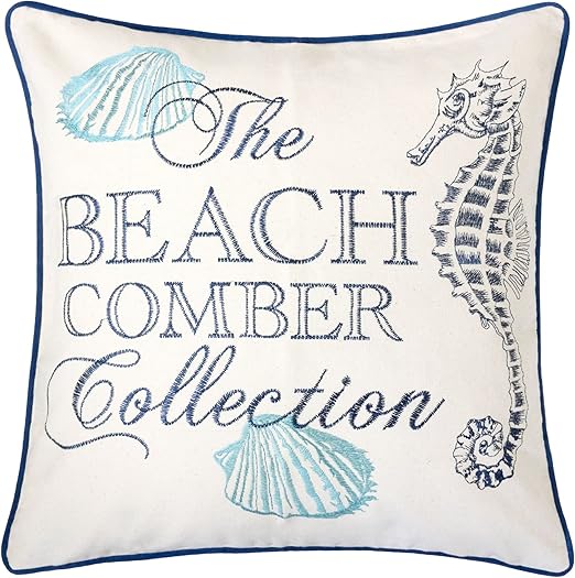 Amazon Com Homey Cozy Embroidery Cotton Canvas Throw Pillow Cover