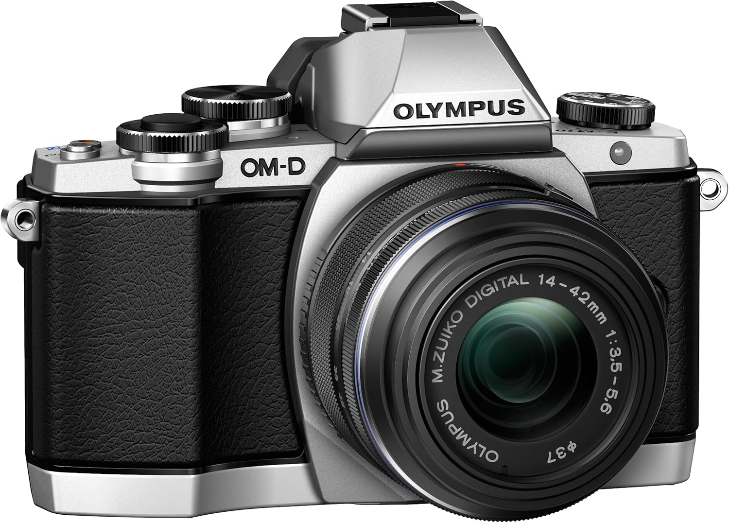 Amazon Com Olympus Om D E M10 Mirrorless Digital Camera With 14 42mm 2rk Lens Silver Camera Photo