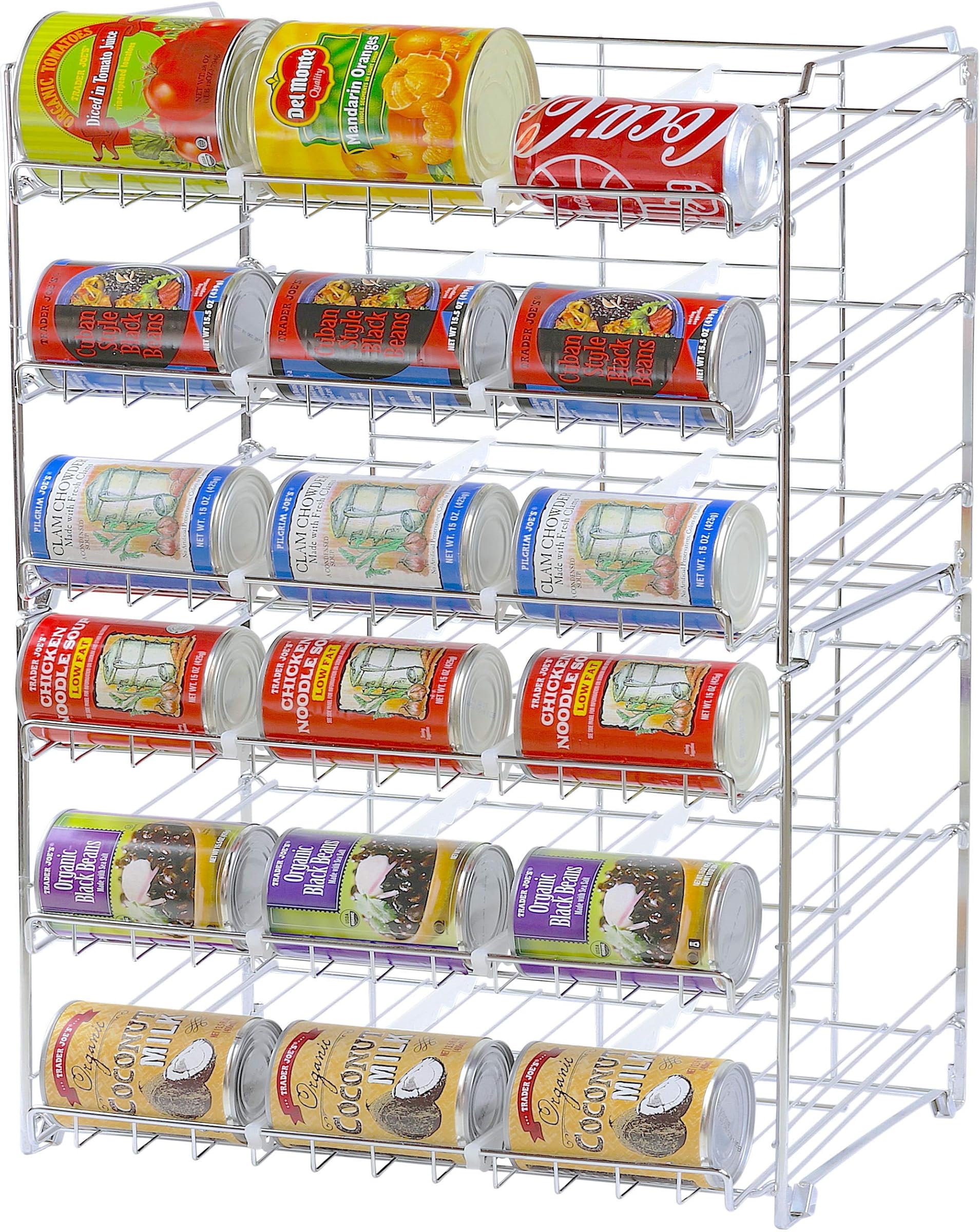 simplehouseware Stackable Can Rack Organizer, Chrome