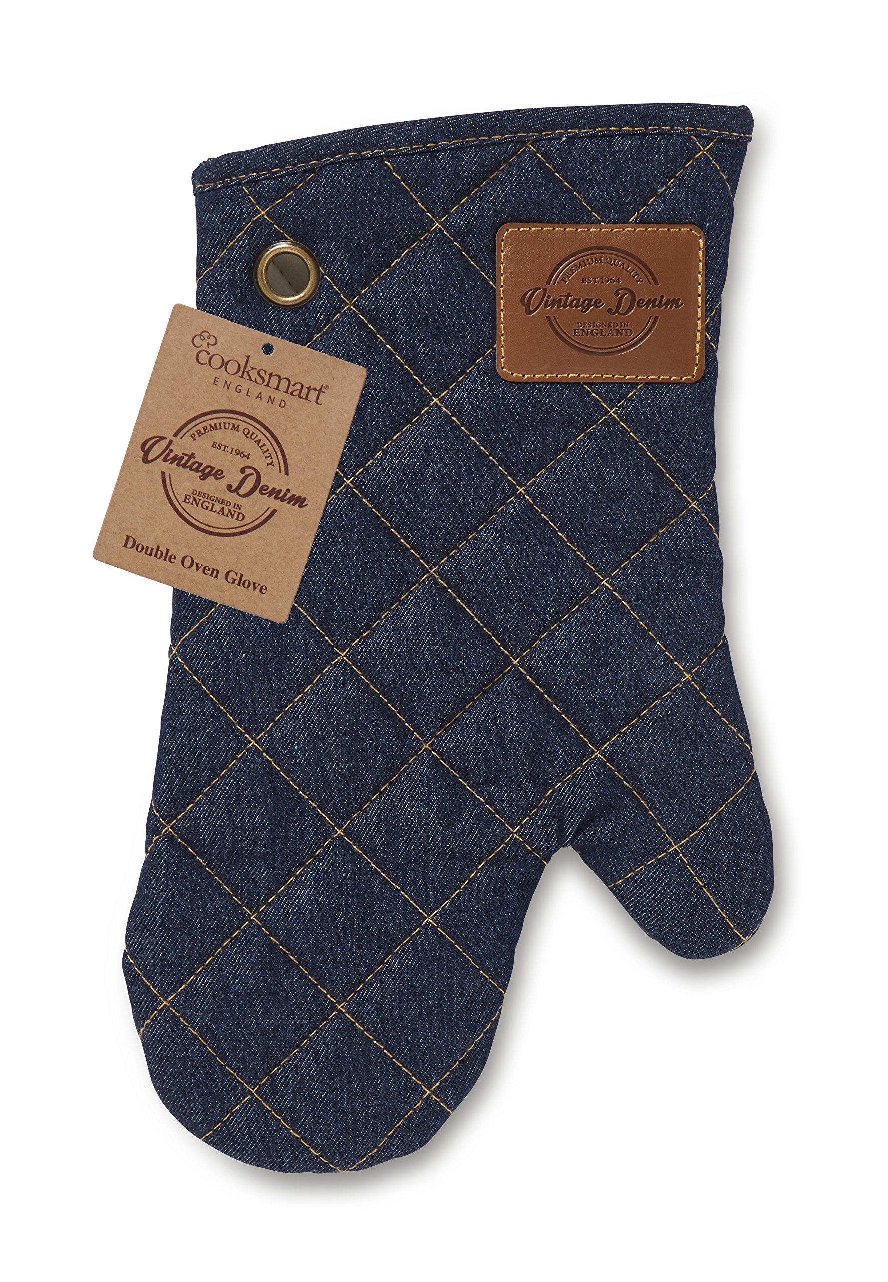 Cooksmart British Designed Oven Gloves | Modern Design Gauntlet Oven Gloves Heat Resistant | Oven Mitt or Baking Gloves Perfect For Modern Kitchens — image 1