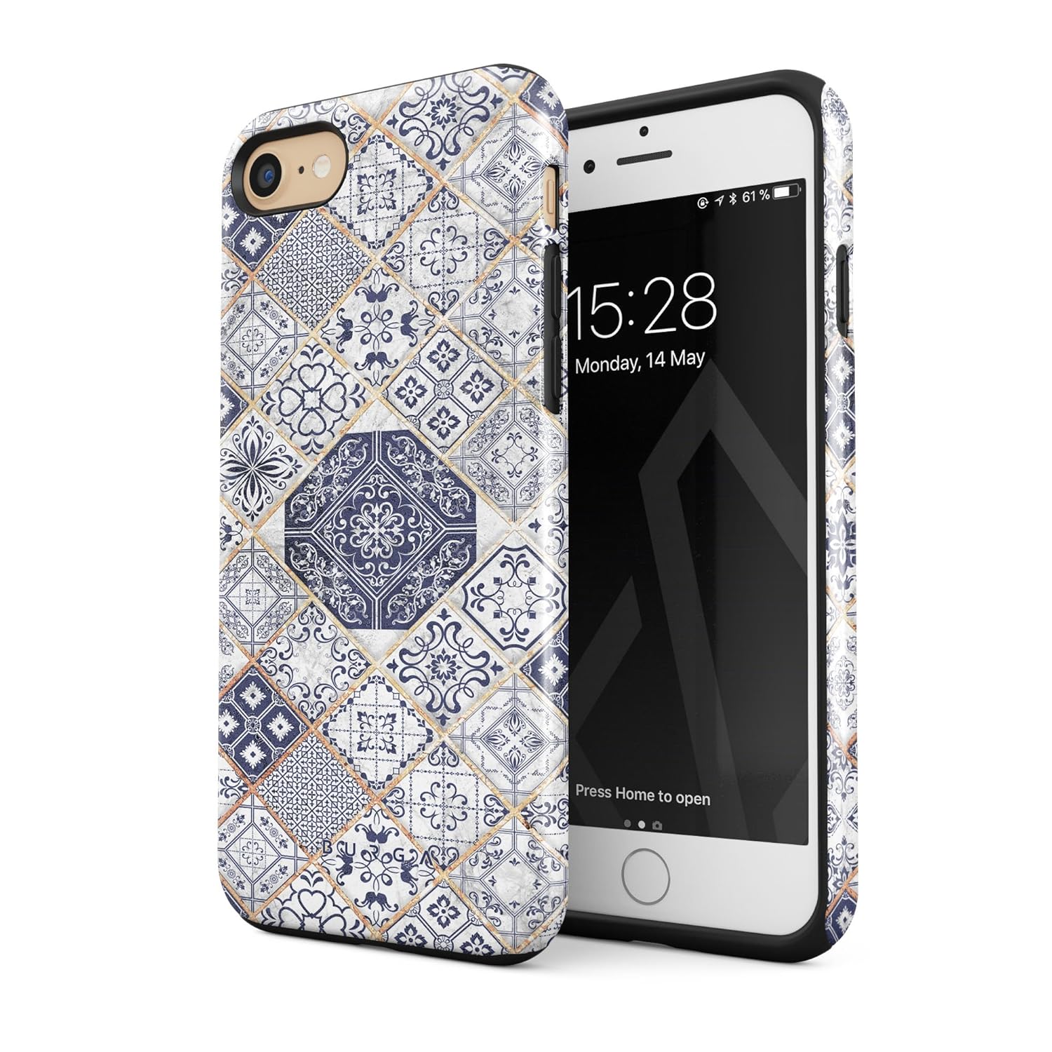 Stoßfeste Handyhülle Mit Metallrahmen Für Die Iphone-serie BURGA Hülle Kompatibel mit iPhone 7 iPhone 8 Licht: Amazon.de: Elektronik