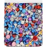 Milk Chocolate Kisse's Candy, Approx. 200 Pieces, Individually Wrapped Chocolate Candy, Bulk 2 lb Bag, Assorted Foil Colors for Candy Bowls, Parties, Events &amp; Everyday Snacking