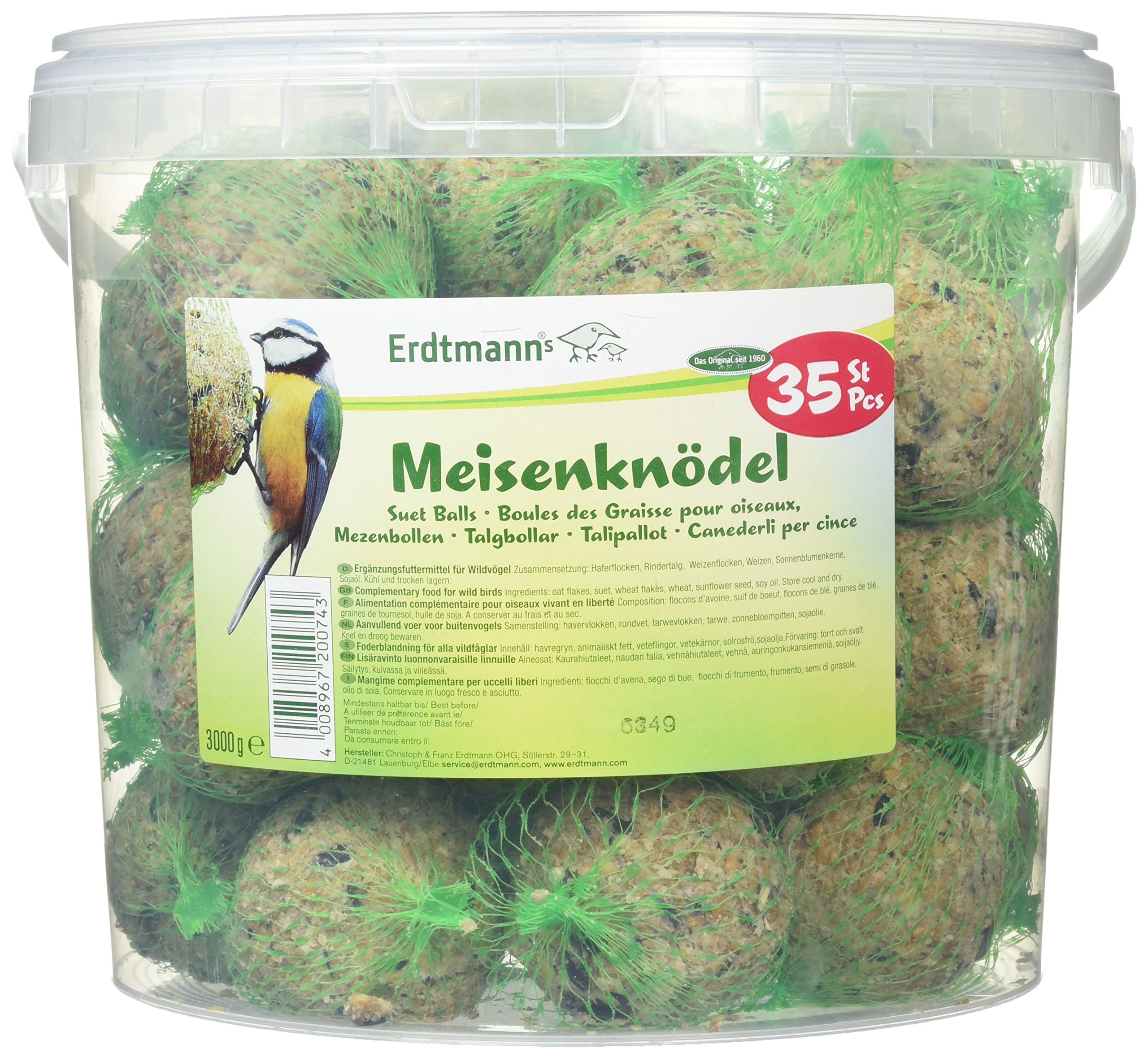 Erdtmann Suet Balls Tub, Pack of 35