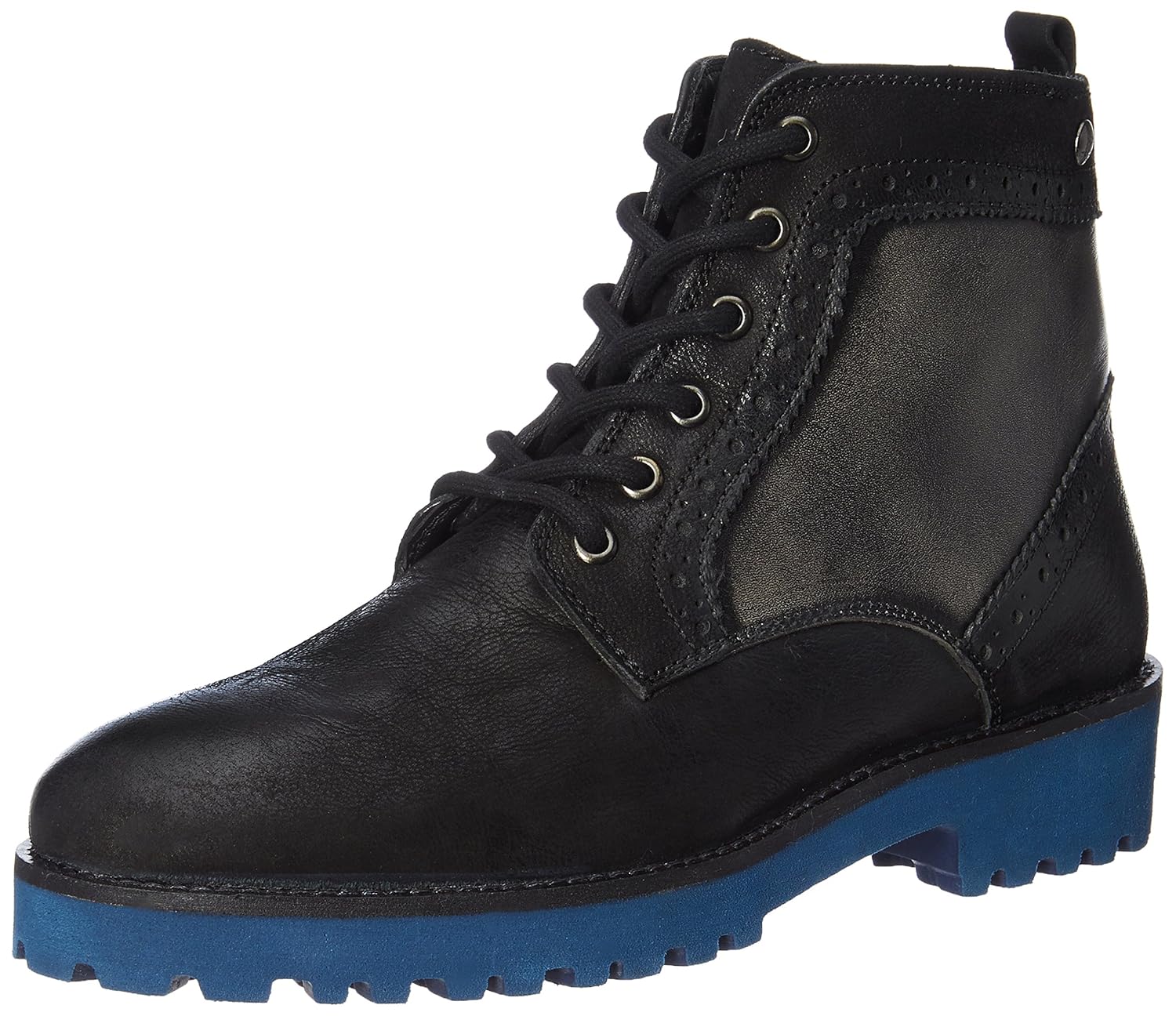 hush puppies women's betty black leather boots - 4 uk/india (37 eu)(5046956)