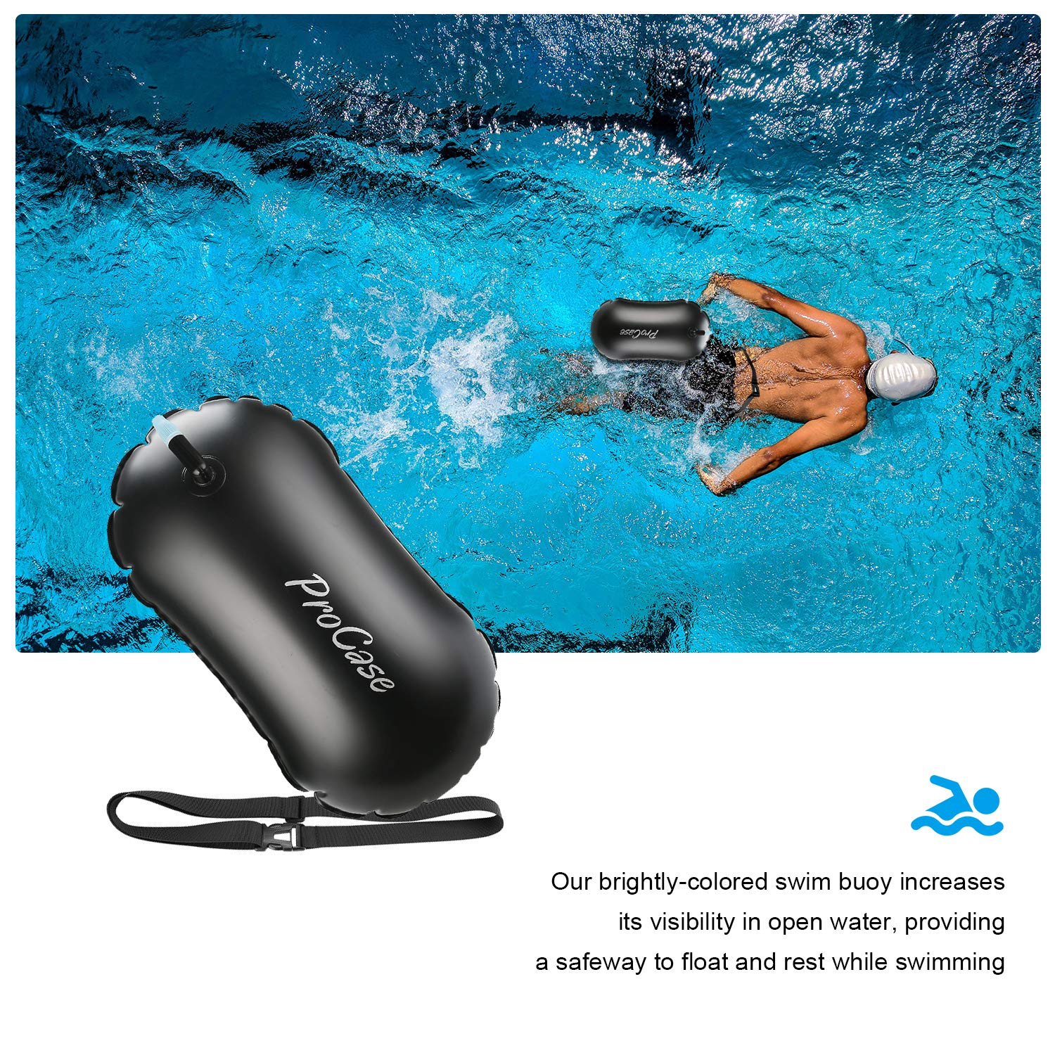 Kayaking Safe Swim Training Swimming Bubble Safety Float with