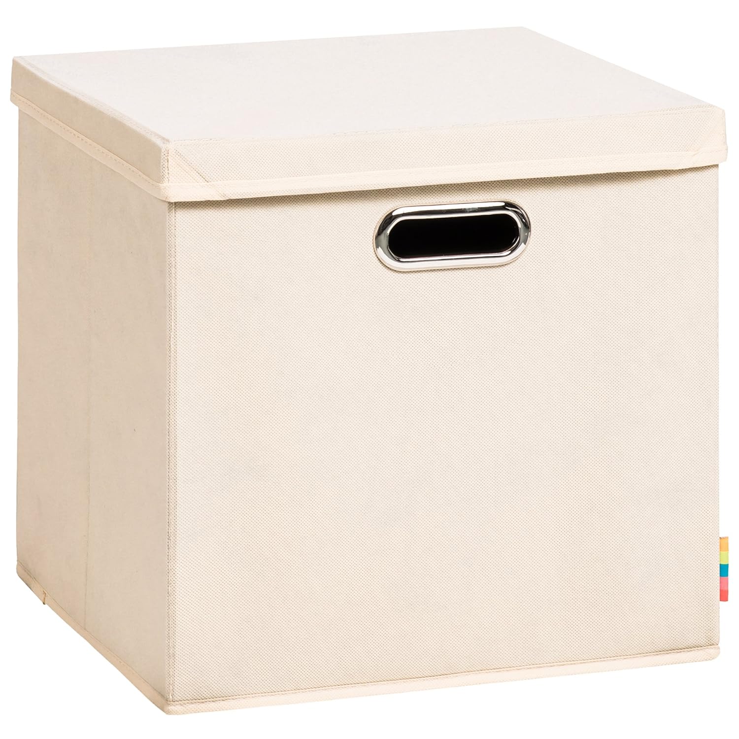 (Storanda) Aufbewahrungsbox LEA mit Deckel - Faltbox - Korb - 33x33x33