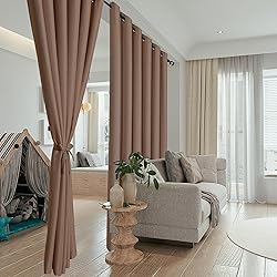 Hiasan Room Divider Blackout Curtains,Extra Wide