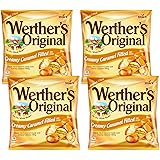 Werther's Original Creamy Caramel Filled Hard Candies, 2.65oz Bag (Pack of 4)