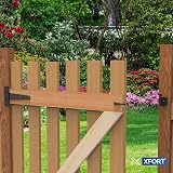 XFORT Black Auto Gate Latch Garden Gate Door Catch Shed Latch view 4
