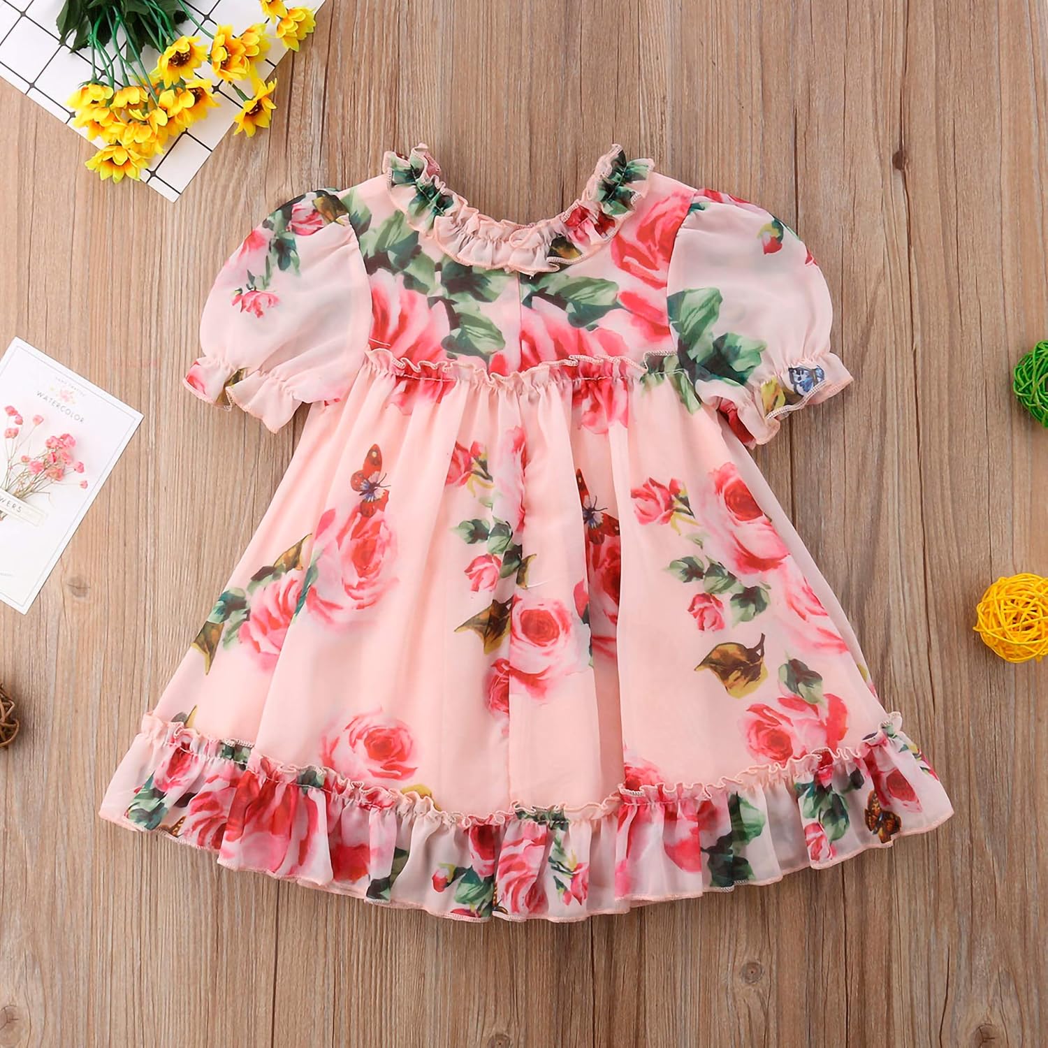 vestido infantil chiffon