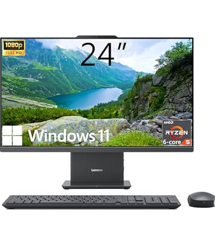 Amazon.com: Lenovo IdeaCentre All-in-One Desktop Computer, 24