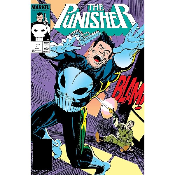 COUVERTURE ORIGINALE PUNISHER N°6 ÉDITION SEMIC NOV 1990 33 x 23 WHILCE PORTACIO