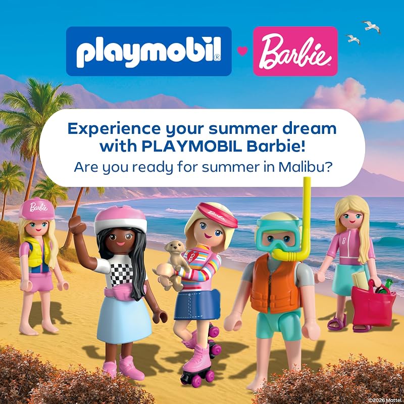 | Barbie Malibu | Rollschuh‑Set mit Barbie, Welpe Taffy & wandelbaren Sneakers | Für Kinder ab 4 Jahren | 72126 — Foto 6 von 7