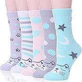 EBMORE Womens Fuzzy Socks Slipper Soft Cabin Plush Warm Fluffy Winter Sleep Cozy Adult Socks