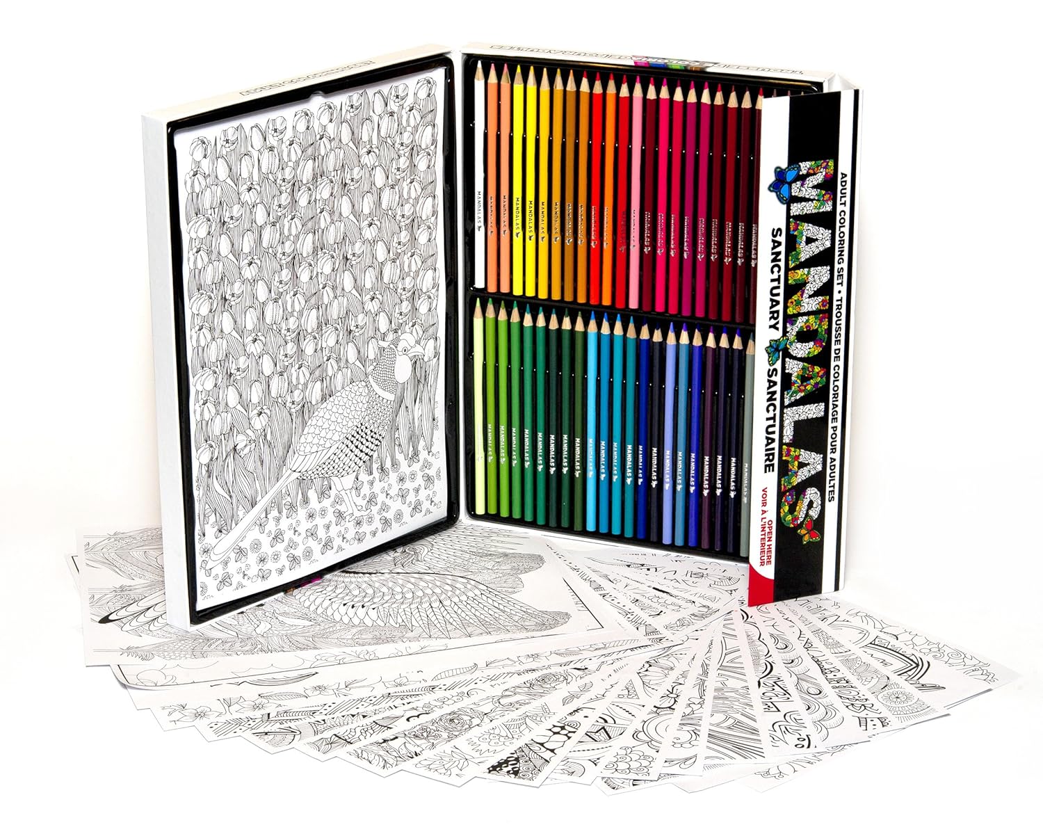 Amazon 100 Piece Mandala Adult coloring kit 50 coloring Amazon 100 Piece Mandala Adult coloring kit 50 coloring pencils 50 Posters Toys & Games