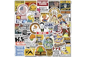 BARRELTREE 200 PCS Holographic Hard Hat Stickers for Adults – Funny Waterproof Vinyl Decals for Helmets, Toolbox, Laptop, Water Bottle, Construction Work Hard Hat Accessories for Welders, Electricians, Mechanics