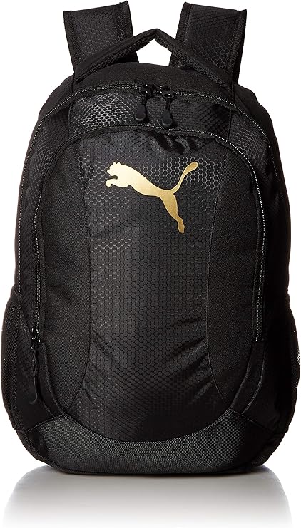 black and gold puma backpack