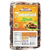 Rani Tamarind Block (Imli Slab) 17.5oz (1.1lbs) 500g ~ All Natural | No added sugar | Vegan | Gluten Friendly | NON-GMO | Kosher | Indian Origin