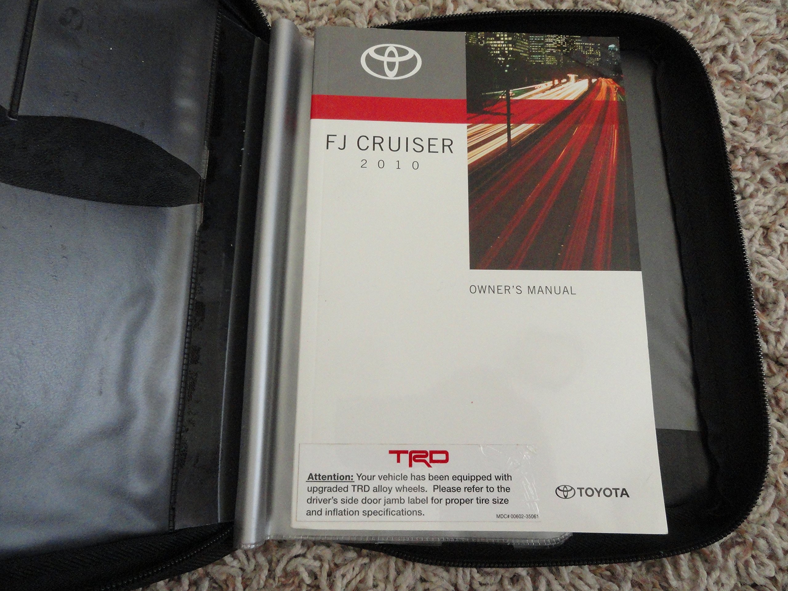 2010 Toyota FJ Cruiser Owners Manual Unknown Binding – 2010
