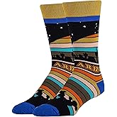 ooohyeah Men's Novelty Crew Socks, City State Gifts Souvenirs, Funny Crazy Silly Casual Socks, Shoe Size 8-13