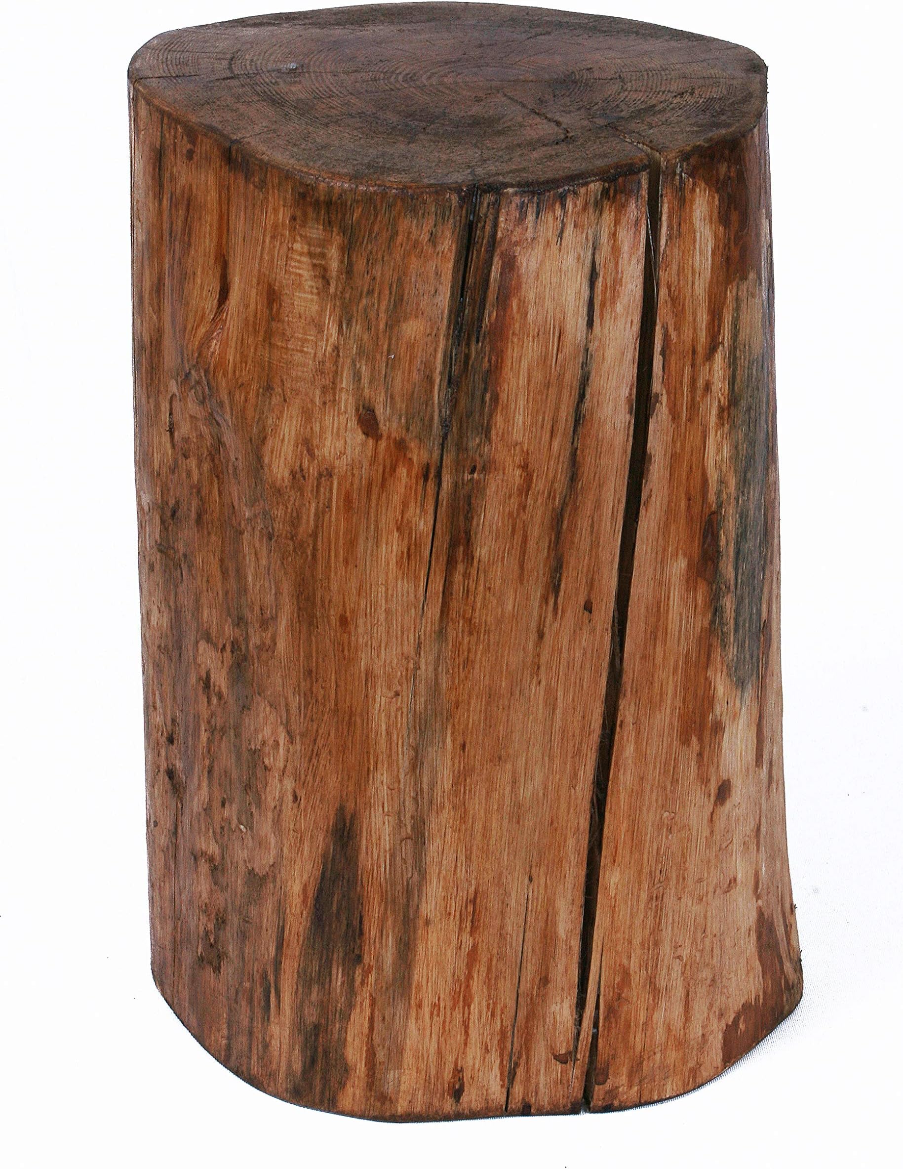 Own Design Brown Rustic Pine Log Tree Stool Living Room Kitchen Garden Bar Pub Chair Wood