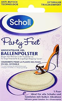 Scholl Party Feet Unsichtbare Gel-Ballenpolster (1 x 1 Paar)
