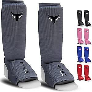Kids Kickboxing Shin Guards Farabi Sports Kids Shin Guards - Shin Instep Kickboxing Shin Pads MMA Boxing Pads