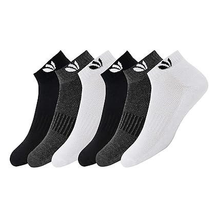 Fresh Feet Organic Cotton Odour Free Ankle Socks - Value for Money Pack (6 Pairs)