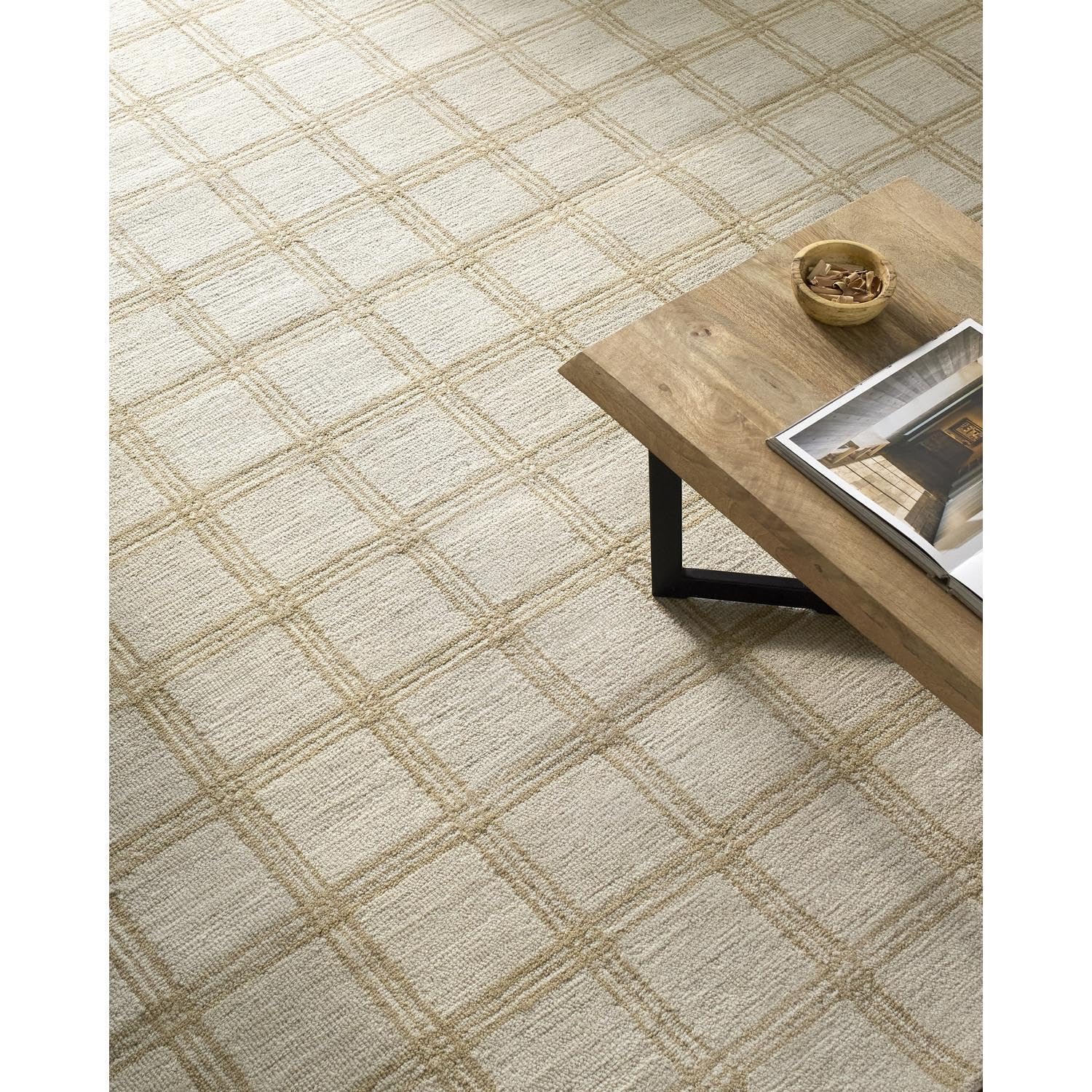 Livabliss x Our PNW Home Idaho Modern Area Rug, 8′ x 10′, Light Beige, (8′ x 10′)