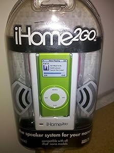iHome 2GO (White) For All Apple iPod Nano Models