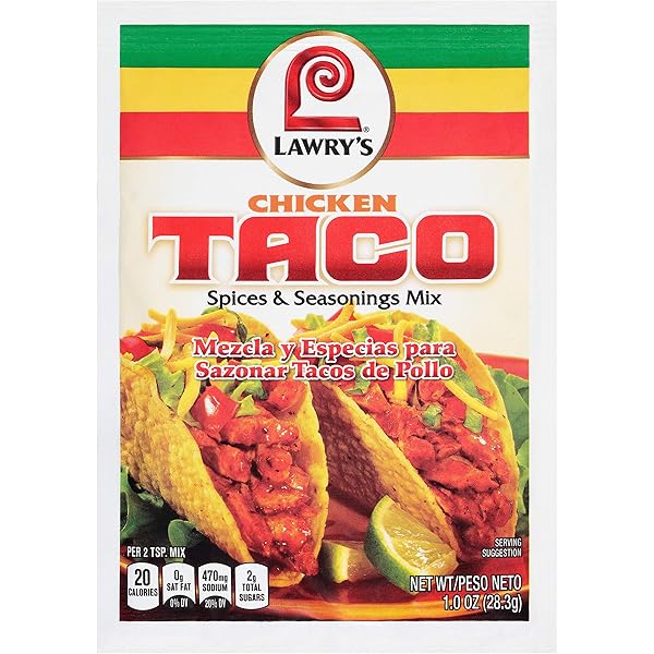 LAWRY’S CHICKEN TACO SPICES & SEASONINGS MIX, 1...
