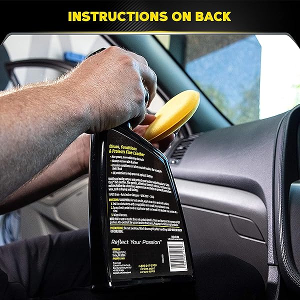 MEGUIAR’S G1924SP GOLD CLASS RICH LEATHER CLEANER AND CONDITIONING SPRAY – 24 OZ SPRAY BOTTLE