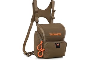 Tuxapo Binocular Harness Chest Pack with Rangefinder Pouch Bino Case for Hunting Hiking Shooting