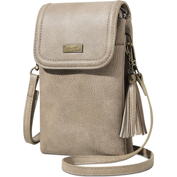 SHOMICO Small Crossbody Bag For Women - Faux Leather Phone Purse With Clear Touch Window & Charging Port, Adjustable Pink Strap - View #2