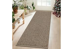 BEQHAUSE Hallway Runner Rugs 2x6, Hallway Rug Non-Slip Washable(Rolled-Up NO Creases), Runner Rug Absorbent Stain Resistant Hall Rug Carpet Runner, Entryway Rugs Floor Mat Laundry Room Rugs, Taupe