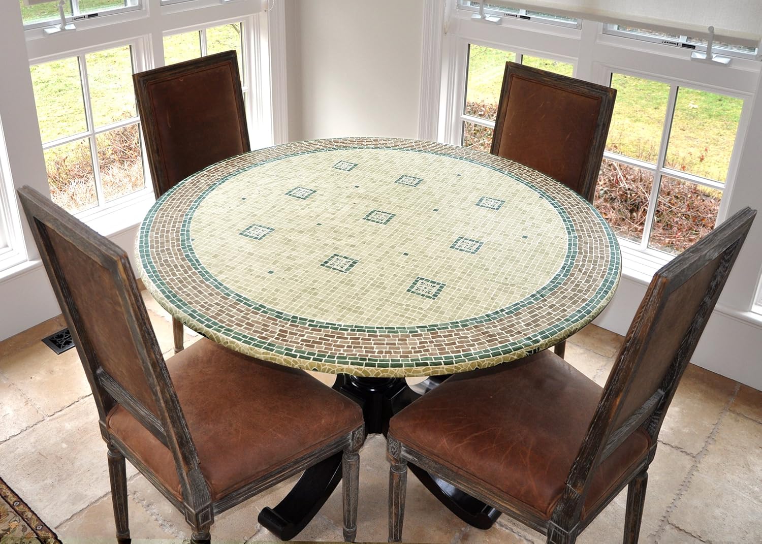 LAMINET - Deluxe Cushioned Heavy-Duty Customizable Quilted Table Pad - 52" x 108" Oblong: Home & Kitchen