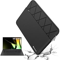 Smatree 17 inch Laptop Sleeve for LG gram 17 | LG Protective Case with Accessory Pocket,Patented Shockproof Design (E612)
