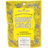 Gem Gem Ginger Candy Chewy Ginger Chews (Lemon, 5.0 oz, 1 Pack)