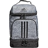 adidas Excel Insulated Lunch Bag, Cooler with Zipper, Pocket for Ice Pack, and Clip, Temperature Control Insulation