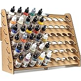 PROSCALE Paint Rack for 26 mm Model Paints. Hobby Craft Vallejo, Army Painter, AK Paints Storage. Wall Mounted Organizer with