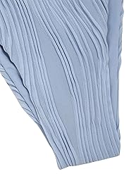 ZAFUL Womens Ribbed Bikini Sets Halter Tie Back