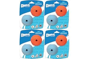Chuckit! Dog Fetch Toy Whistler Ball Noisy Play Fits Launcher Medium 8 Balls4