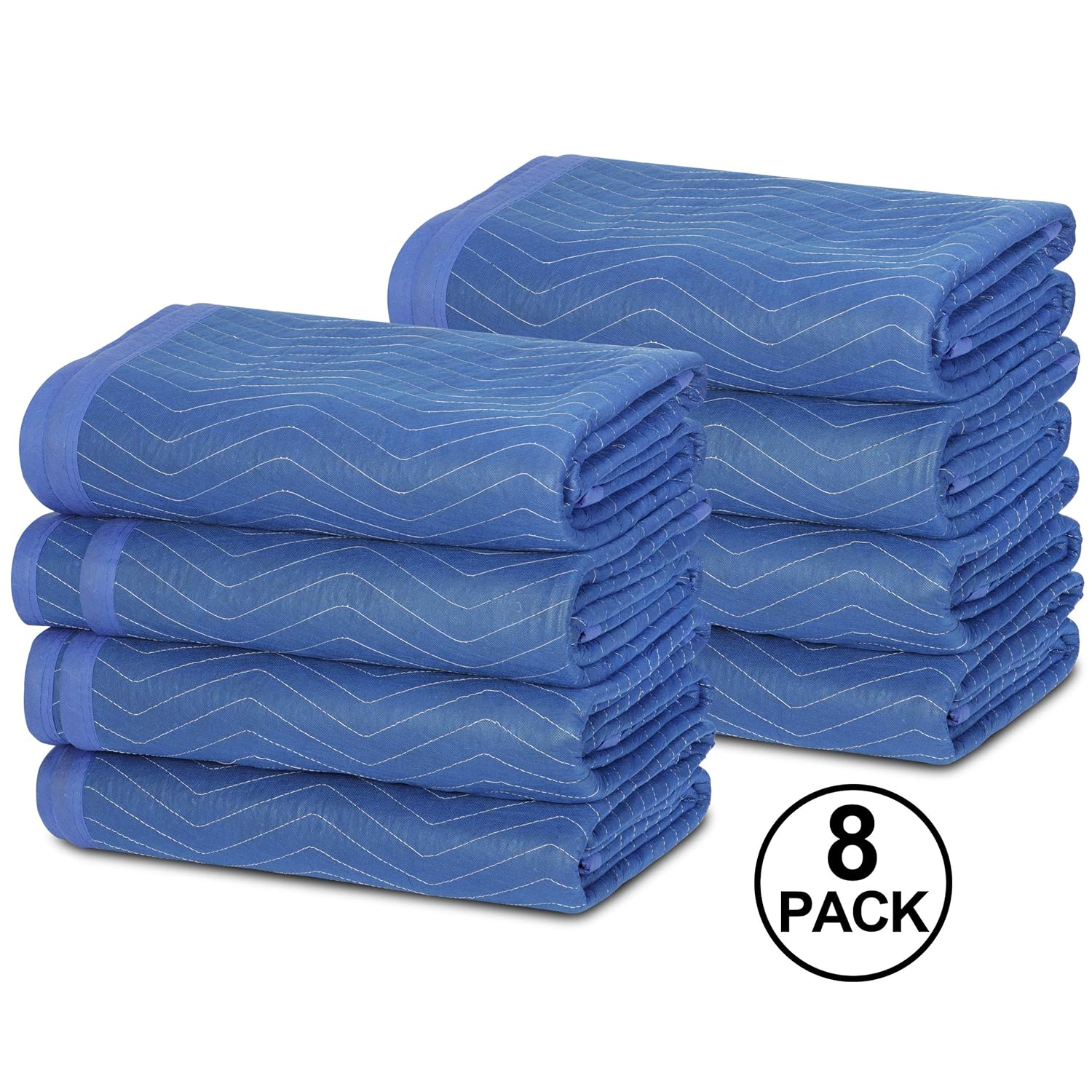 Furniture Hardware Heavy Duty Moving Pads For Protecting Furniture Professional Quilted Shipping Furniture Pads 80 X 72 Inches 8 Moving Packing Blankets 40 Lb Dz Moving Blankets
