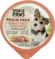 Whole Paws, Grain Free Wet Dog Food, Turkey & Sweet Potato Recipe, 3.5 Ounce